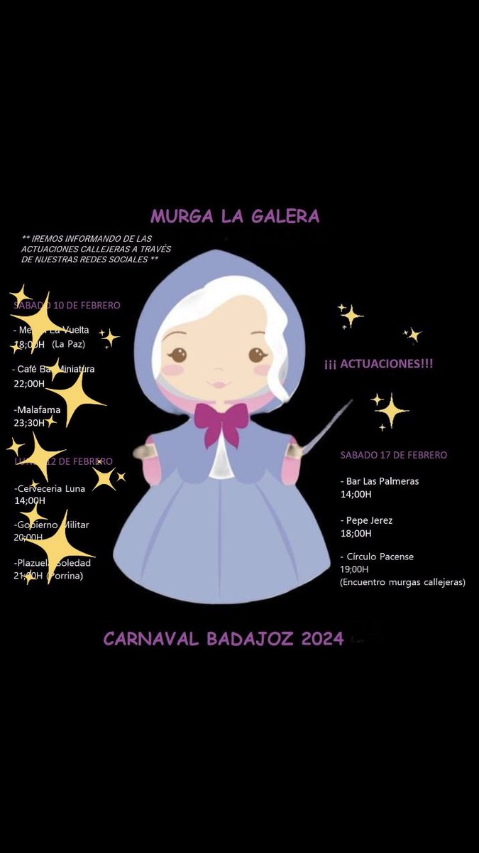 Vamos por el último día de carnaval!!!! 
#carnavalbadajoz