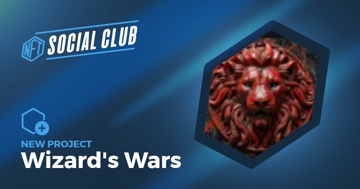 NFT_Social_Club's tweet photo. #NFTCollection #Newproject
🔥New project now available on #NFTSocialClub
💎Project: Wizards Wars @wizardwarsnft
👋Welcome onboard
#NFTProject #mvx #mvxNFT #NFTCommunity
Mint live on @xoxnoNFTs https://t.co/1cS9s7l4SD