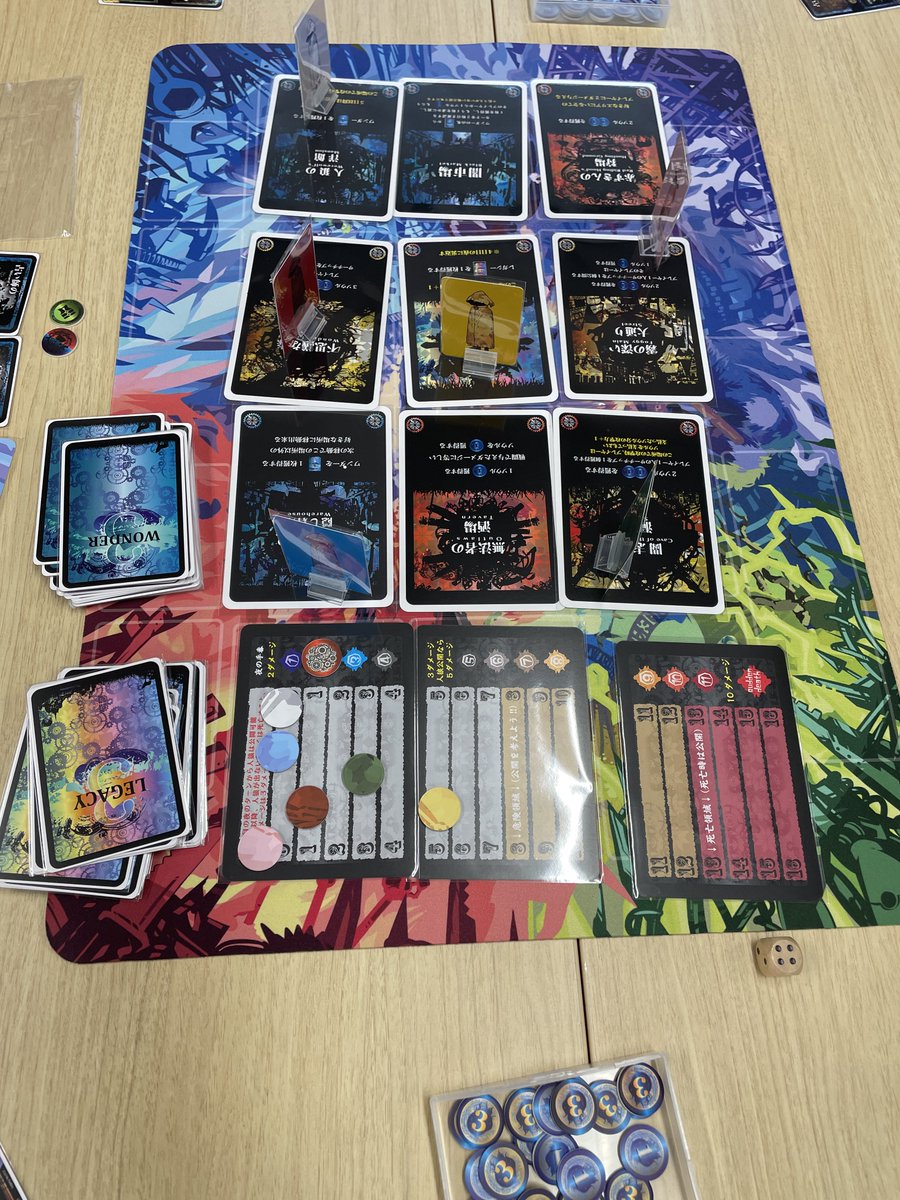 sora02677346's tweet photo. 【リベンジェンドストーリー】
正体隠匿系(笑)バトロワ。
もっとワンダーとか
レガシーとかの手札も
写しておけばよかった。
6人でも十分楽しいな。
#リベンジェンドストーリー
#Rulemaker https://t.co/7mkOFI4AQS