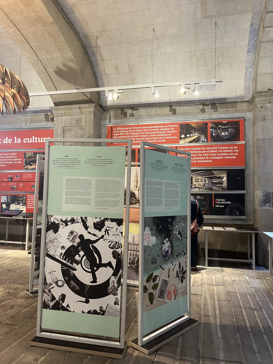 Algú em pot explicar perquè l’exposició que hi ha al hall principal de l’ @ateneubcn és bilingüe CASTELLÀ-ANGLÈS ? “Stefan Zweig, Un autor universal”. 
Aquesta és la carta de presentació que l’Ateneu Barcelonès ofereix a qualsevol persona només posant-hi un peu ? <a href="/mantincelcatala/">Mantinc el Català</a>