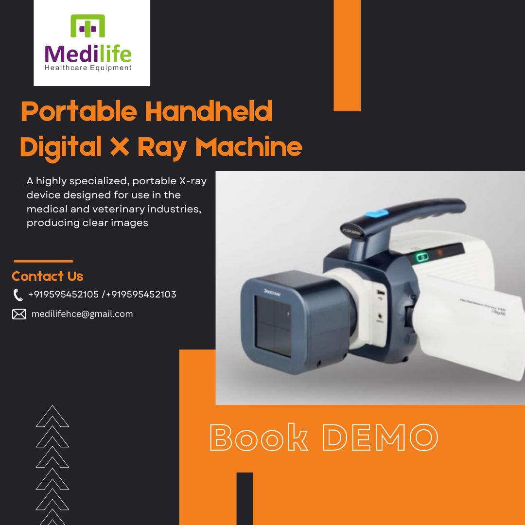 Medilifemktg's tweet image. Book Demo of Portable Handheld X ray Machine
A highly specialized, portable X-ray device designed for use in the medical and veterinary industries, producing clear images. For more details please call on +919595452105/+919595452103
#PortableXrayMachine #XrayMachine #DigitalXray