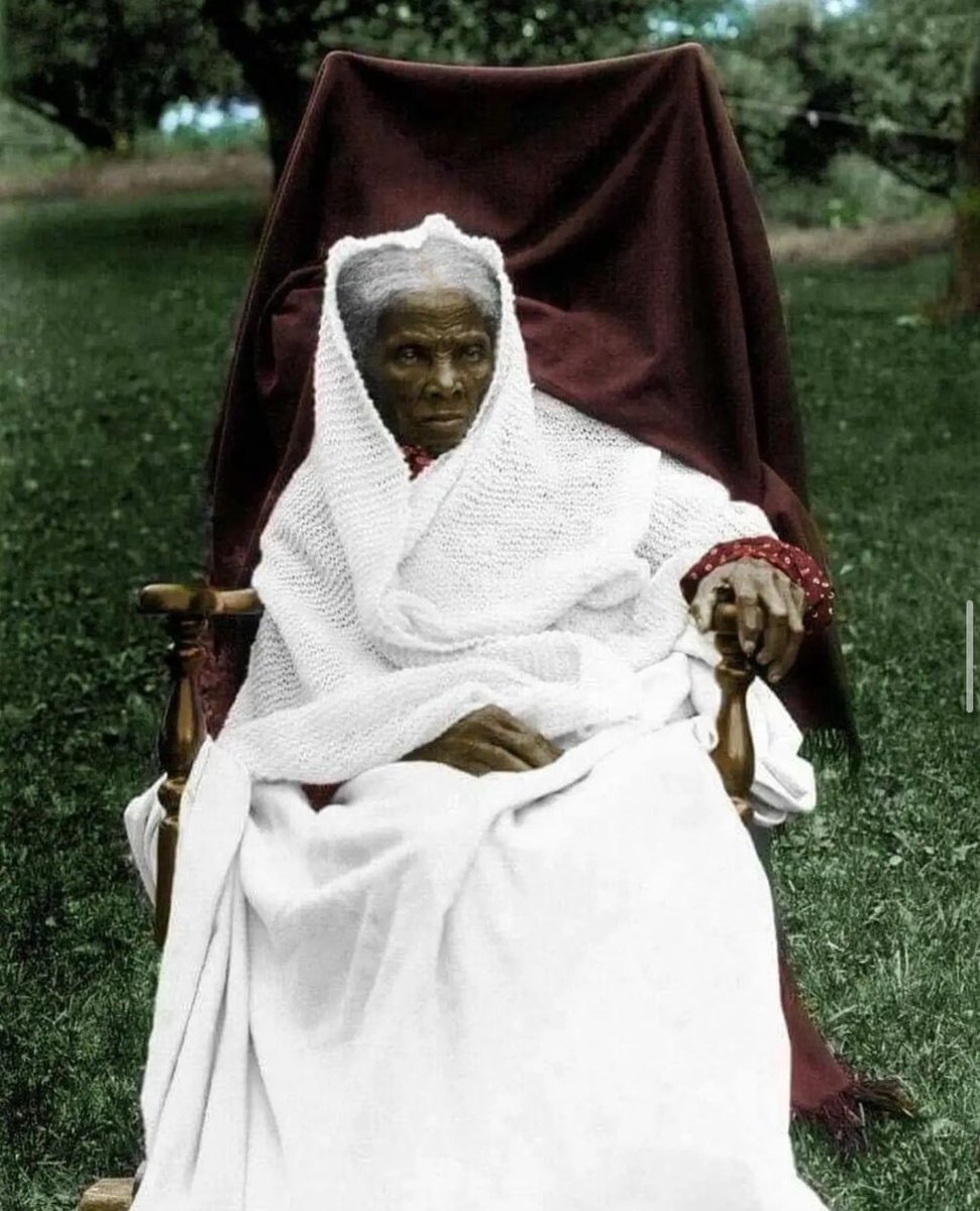 Harriet Tubman at her home in Auburn in 1911, two years before her death.

When she was teenager, a slaveowner struck her head with a 2-pound lead weight that was intended for another slave attempting to flee. Tubman said the attack "broke my skull" and from that day on,