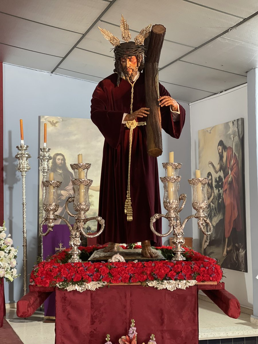 Ntro. Padre Jesús del Amor preparado para el vía crucis de esta tarde por las calles de Valdezorras. #VeredasDeAmor #Cuaresma24