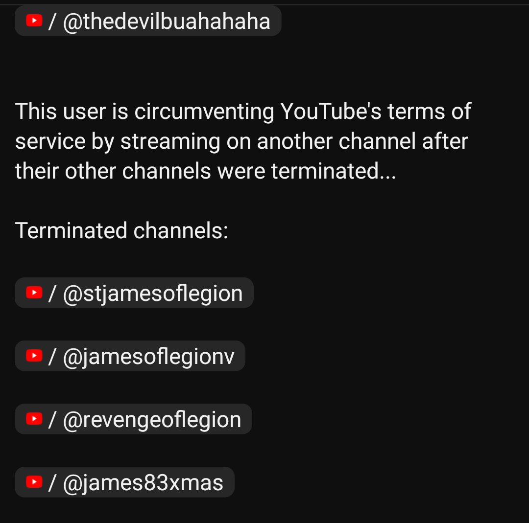 Stretch66666's tweet photo. https://t.co/CenrGaBfzf Still Ban Evading. Still using paylinks to obtain money. Spam, scams &amp; Deceptive Practices. Been REPORTED numerous times by multiple sources. Originally terminated in April 2023 &amp; over 40 channels TERMINATED to date. @YouTubeLegal https://t.co/xriSGHDhTc