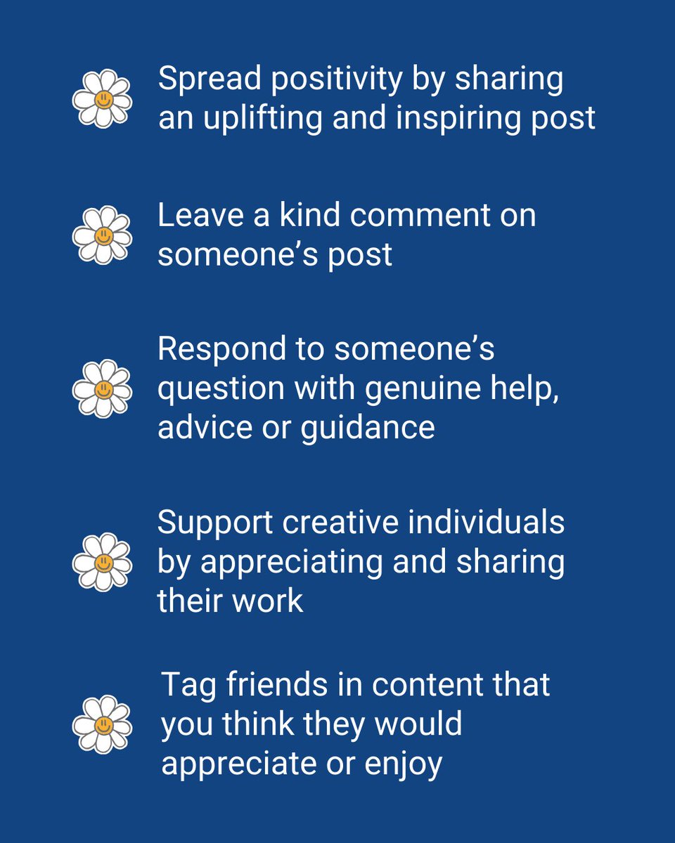 Encountering negativity on social media can be mentally tough but kindness in these situations can never be underestimated. When one person acts with kindness others are likely to follow suit. Why not select something from this list to perform one #RandomActOfKindness today?