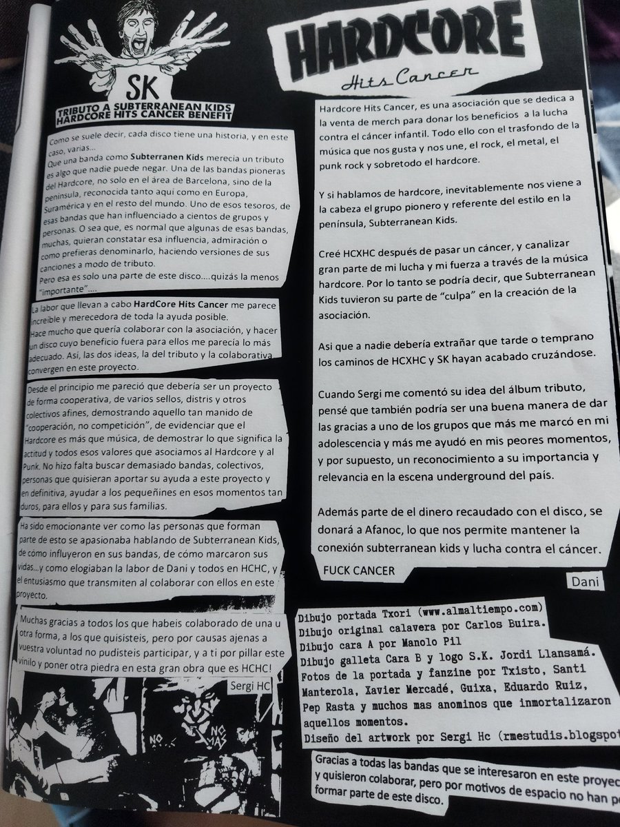 EKaos13's tweet photo. @LCarquinyolis Brutal!!!
Disc imprescindible per tots els #iaiopunks.
Música i solidaritat de la mà.
#LleidaJartKore https://t.co/978nMpOeSj