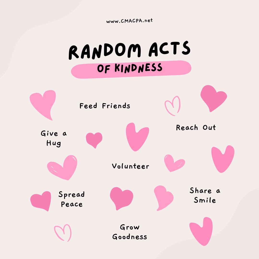 Help us celebrate Random Acts of Kindness day by doing a little something extra today (and every day)!