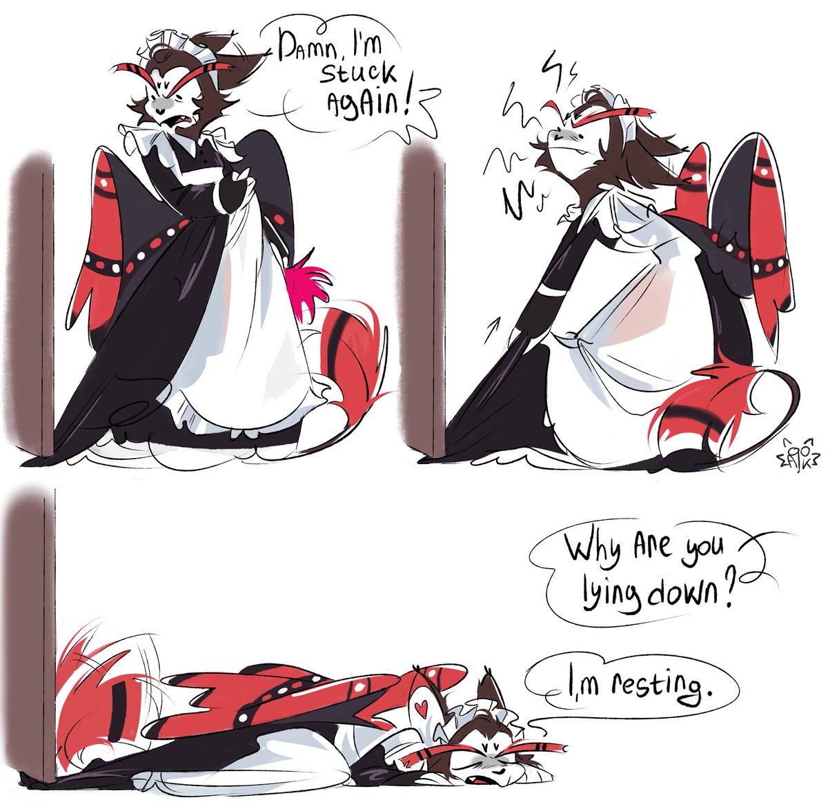 AcroFnoC's tweet photo. This is fun, I really understand Husk 🌝😅
#HazbinHotel #angeldust #huskerdust #huskerhazbinhotel https://t.co/t0QzPU6mn6