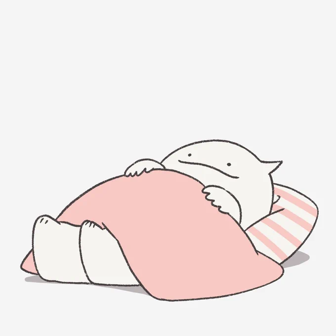 昼寝のしすぎで眠れないオバケ 