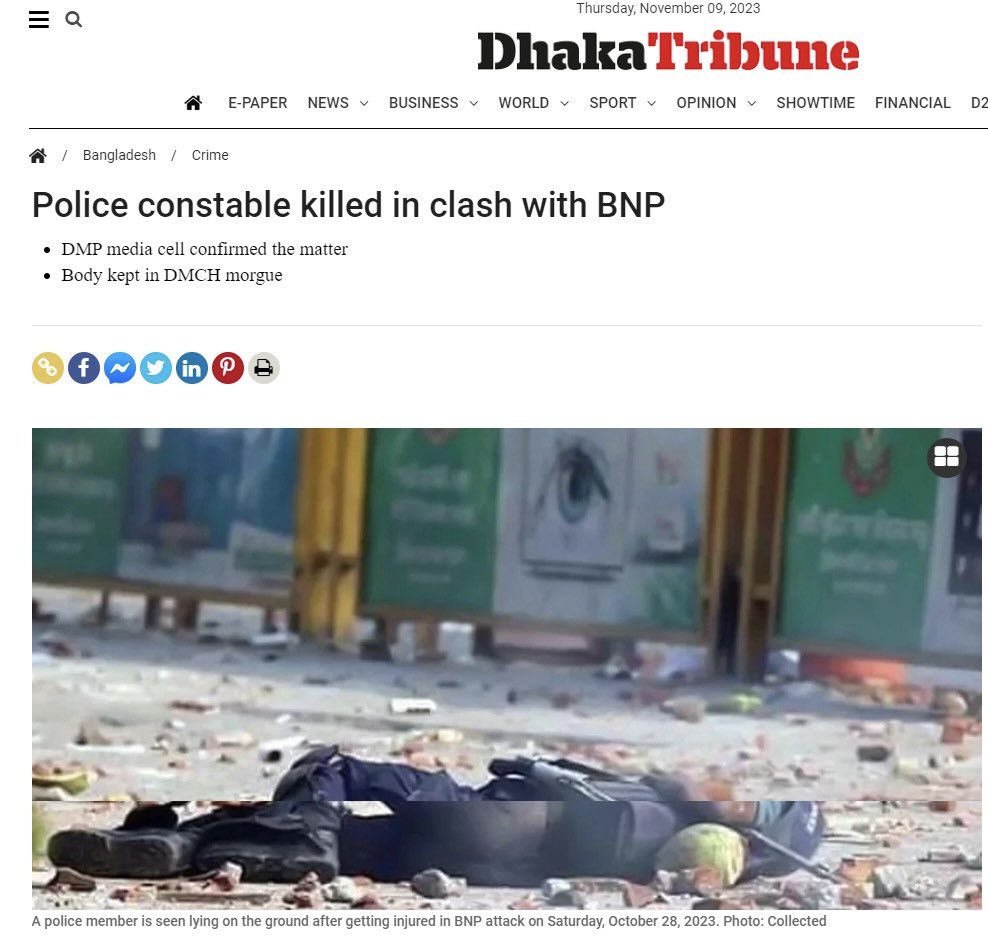 MAarafat71's tweet photo. The BNP leaders' release is something I welcome and applaud. I hope they will, in the future, strongly reconsider using violence and arson to further their political goals, which have killed innocent bystanders and law enforcement personnel.

We look forward to having a more positive political discourse and reforms to further strengthen the electoral system before the next national election and beyond.

The BNP should also reevaluate having as their supreme leader a convicted fugitive and someone who was proven to have been involved in the August 21 grenade attack. 

We need to go to the root of the problem, make fundamental changes, and find a sustainable solution.