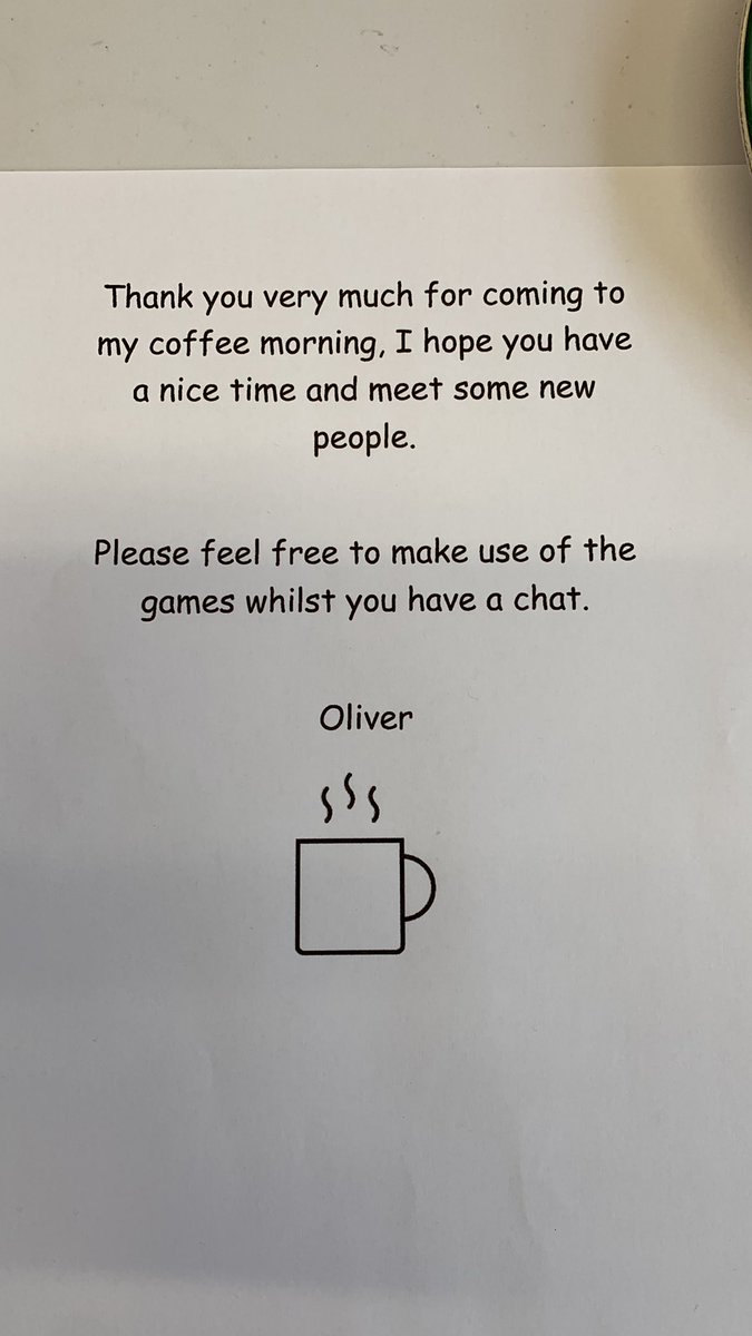 <a href="/GMB/">Good Morning Britain</a> Oliver ( aged 8 ) has arranged a fabulous coffee morning in our local village for the #MillionMinutes and #BritainGetTalking 🫶🏼

Also supported by our amazing local <a href="/coopuk/">Co-op</a>  <a href="/CarlyWhiles/">Carly Whiles-Member Pioneer</a> 

#CommunitySpirit
#CombatLoneliness