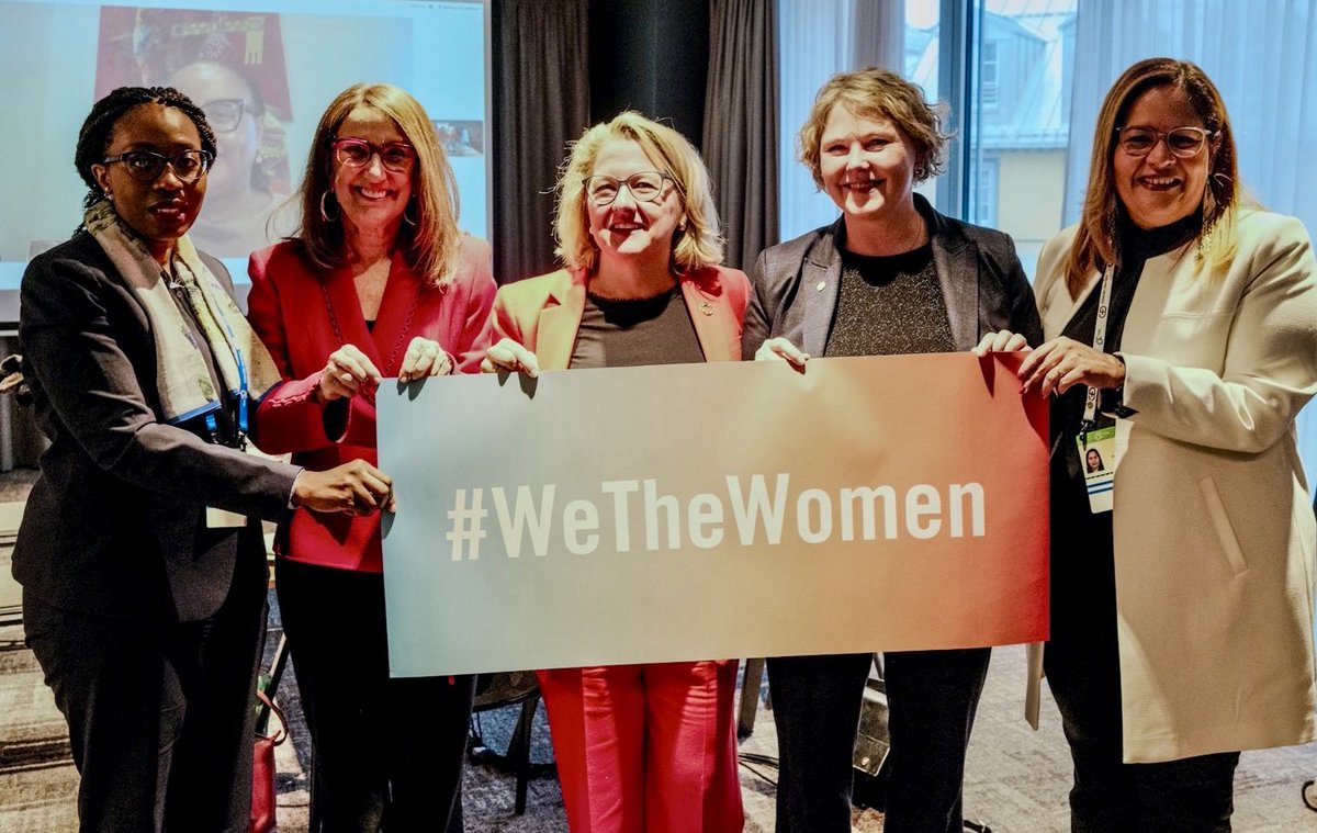 #WeTheWomen have the potential to be the true architects of peace processes and conflict resolution. Today at our Female Leaders Network at #MSC2024 we discussed our campaign to mobilize broad support for feminist politics and female leadership.