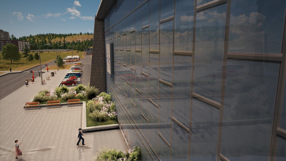 Experimenting with some ray tracing and reflections in CS1 #Citiesskylines