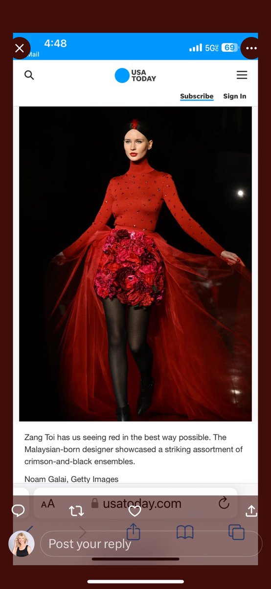 DebbieSchaeffer's tweet photo. The Zang Toi 2024 Winter Spring NYFW Fashion Show was incredible, inspired by Parisienne Chic Couture with a touch of rebellion. Zang has built a tradition of elegance for over 30 yrs. No photos of the clothes… I wanted to enjoy every minute of the show. Congrats Zang 🌹! https://t.co/Hvn9Ziy3XF
