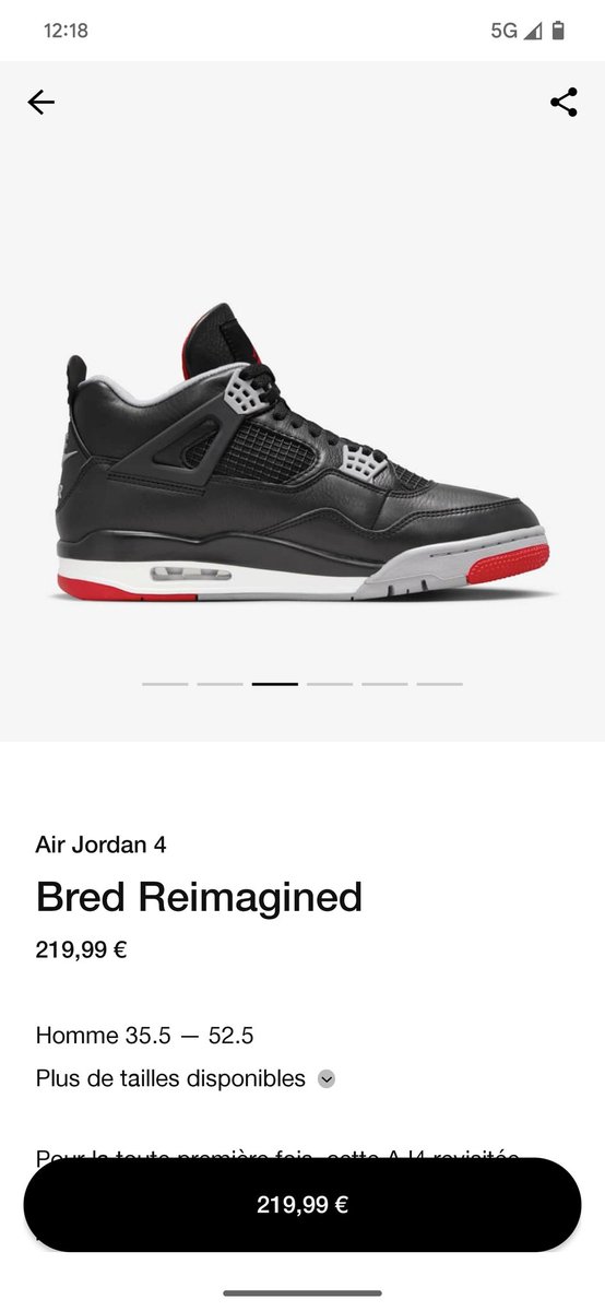 Oh le gros flop...
Ça va finir en soldes à -50% avec la AJ1 Satin Bred.
Sale temps pour le sneakers game !