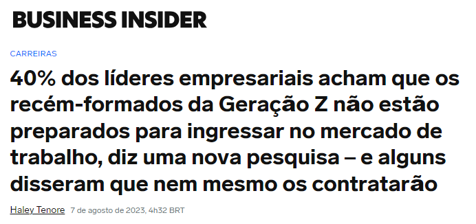 Um problemão à frente

Tenho minha empresa faz 25 anos e sou do tempo em que a gente se empolgava na época de contratar novos talentos. 

Sempre gostei de trabalhar com gente mais jovem, porque eles traziam novas visões, além de reeditarem a ousadia que, por precaução, vamos
