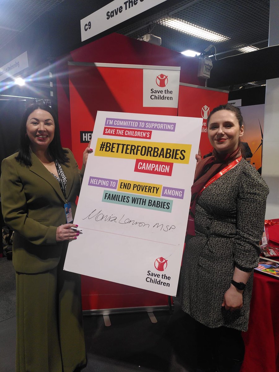 SaveChildrenSCO's tweet photo. Thanks so much for stopping by, @MonicaLennon7! 

Great to chat to you about our #BetterforBabies work highlighting the impacts of poverty on babies under one, and also to hear about the work you’re doing for families with young children! https://t.co/2A3jWEkbqa