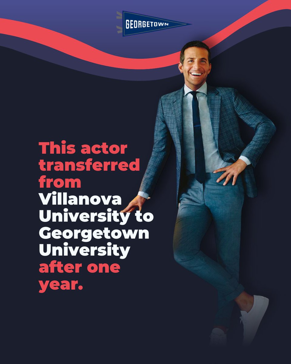 Crimson Education (@crimsonedu) on Twitter photo Bradley Cooper is a well known actor in the United States. 🎬 
Did you know he studied at this top university? Let us know in the comments. 💬 
#georgetownuniversity #popculture #crimsoneducation Bradley Cooper is a well known actor in the United States. 🎬 
Did you know he studied at this top university? Let us know in the comments. 💬 
#georgetownuniversity #popculture #crimsoneducation