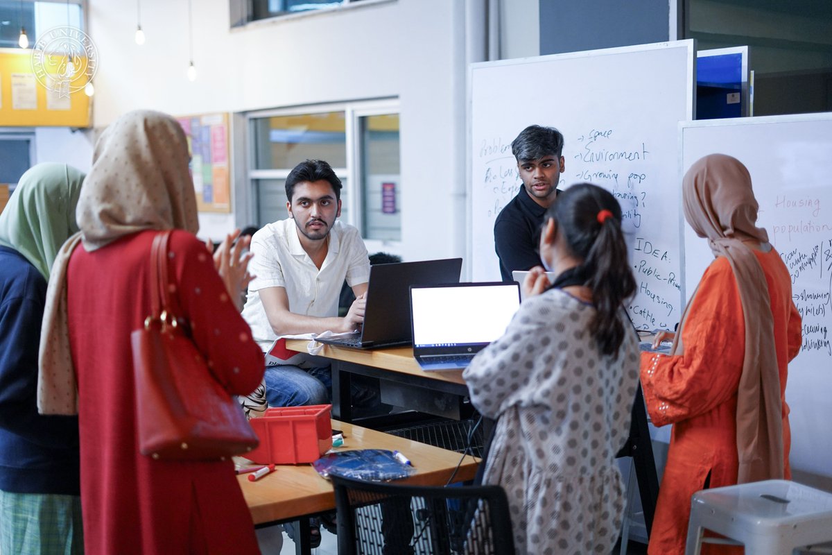 Innovating for a sustainable future! 🌍
The 5th iteration of #InventforthePlanet is currently underway at #HabibUniversity's Playground.
The local round of IFTP '24 commenced on 16th Feb with participants engaging in various team building activities under the guidance of mentors.