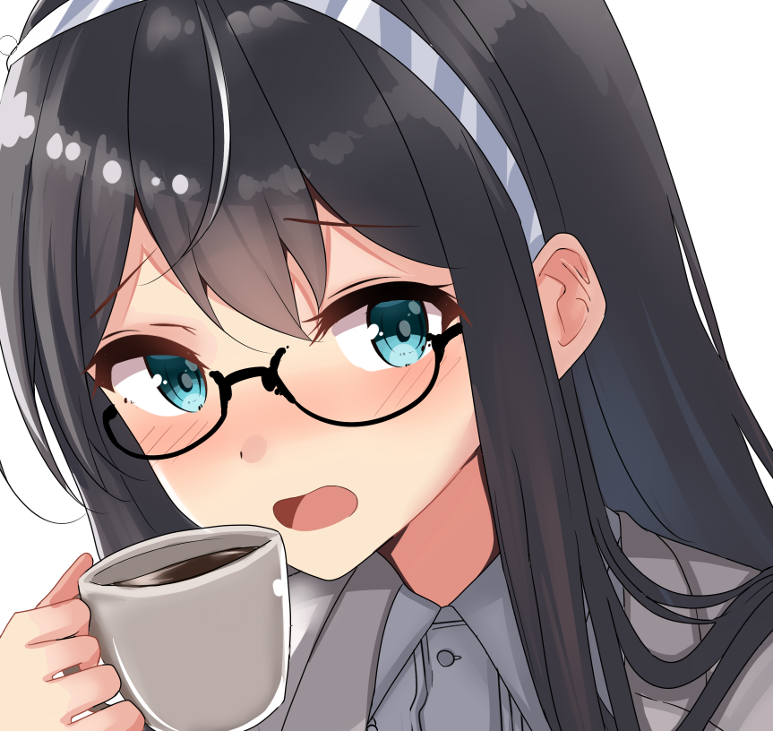 大淀(艦これ) 「ドアップ大淀さんだぜ!! 」|火村 モリタカ＠/5月COMITIA144（B51a)/その次は神戸かわさき10のイラスト