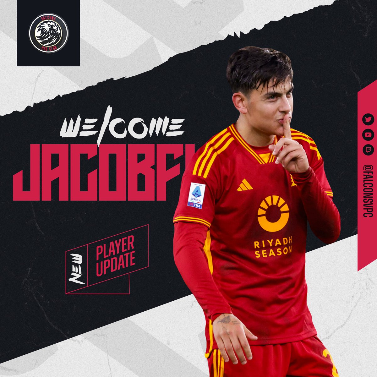 📢 WELCOME, @JacobFlightt. 🦅