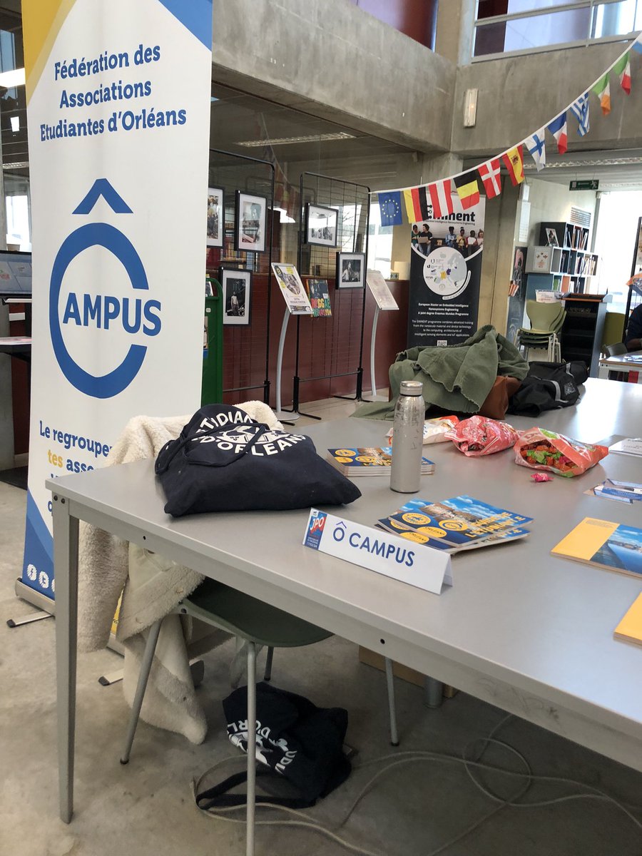 ÔCampus présente au JPO de l’<a href="/Univ_Orleans/">Université d'Orléans</a> à la BU sciences, rejoignez-nous pour en savoir plus sur la vie étudiante et ses associations !