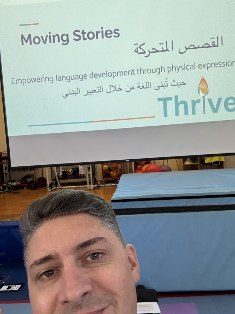 mrzackpe's tweet image. Second presentation of the day at the TKS Thrive Conference: my old standby, Moving Stories! #earlyyears #physed #languagedevelopment