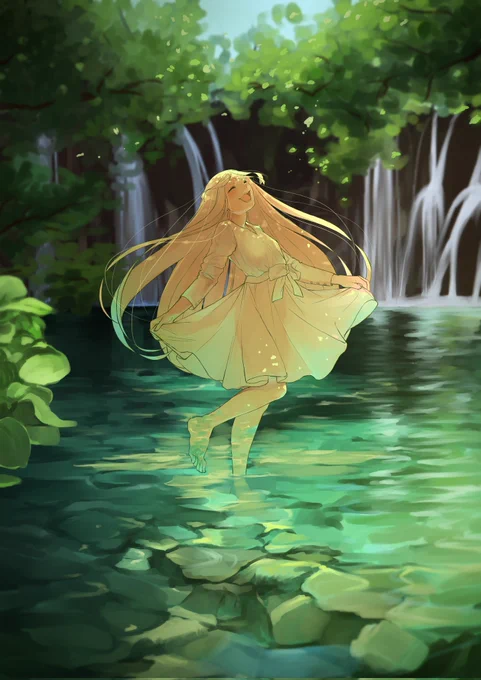 #あなたが描く女子がみたい女の子大好きなのに最近単体絵全然描いてないな… 