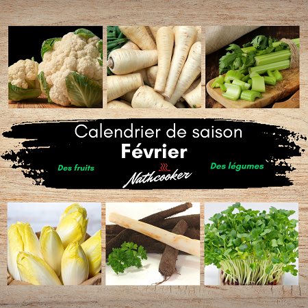Nathcooker's tweet photo. Bonjour réseau X ! 
On reprend de bonne habitudes et on retrouve le nouveau calendrier de saison pour manger sain et varié 😇
Février nous réserve tant de bonnes choses en #cuisine, on va se régaler avec mes #recettes ! 😋
 https://t.co/v3yxA1oJFo https://t.co/6lrLmQvpDa