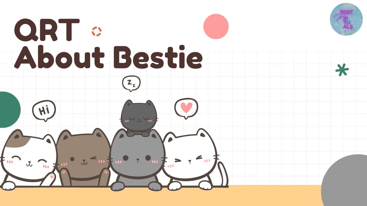 zonarent's tweet image. ⠀ 

     💜💙 TIME TO PLAY!
      QRT ABOUT BESTIE 

      by @rentvirtuals

⠀