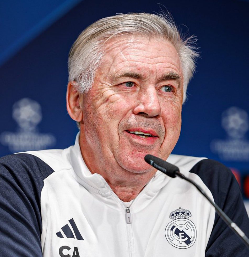 🚨⚪️ Carlo Ancelotti when asked about Kylian Mbappé.

“I see what you say, I read what you write and I can understand it’s big topic of the day for you… but not for us”.

“Our focus is on Rayo Vallecano”.