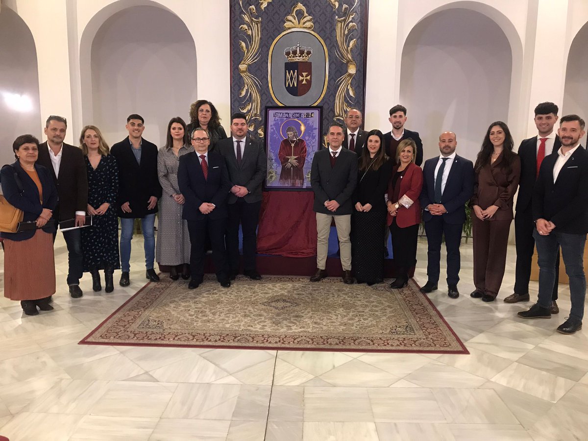 ✝️ Presentado el cartel de la Semana Santa de 2024. Obra de José Cabrera  Lasso de la Vega., image size:1200x900