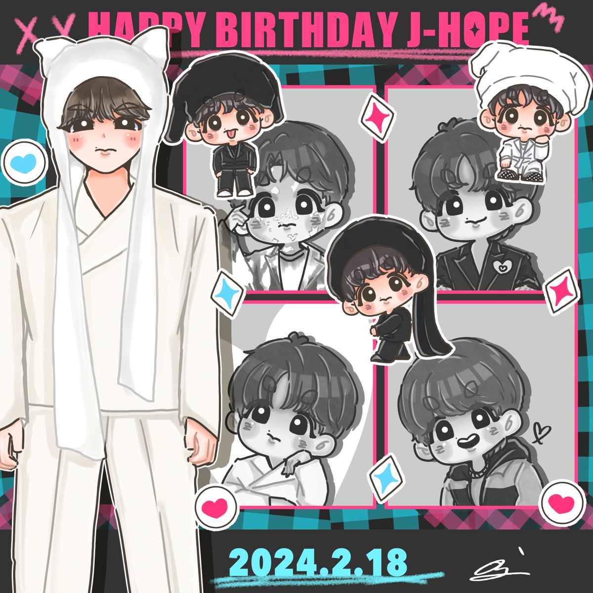 Jinhobii_yt's tweet photo. HAPPY BIRTHDAY JHOPE🐿🎉🎉
언제까지나 행복하길🌟

#HAPPYJHOPEDAY
#제이홉이_걷는길의_희망이될게
#햇살가득_희망이온날_제이홉생일축하해 
#AsAlwaysWithJhope
#jhopeBornToBeOnStage 
#btsfanart  #JHOPE https://t.co/F12a72Wr7G