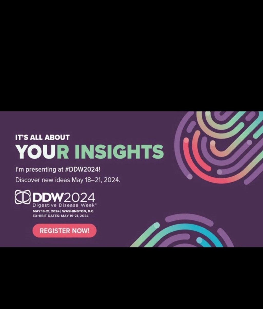trustprocess110's tweet image. Excited to share that 3 of my abstracts got accepted for presentation at Annual Digestive Disease week conference 2024 #DDW2024 in Washington D.C
Extremely grateful to all the seniors for the help and support. Hope to meet brilliant minds in May 2024 in D.C!

#researchconference