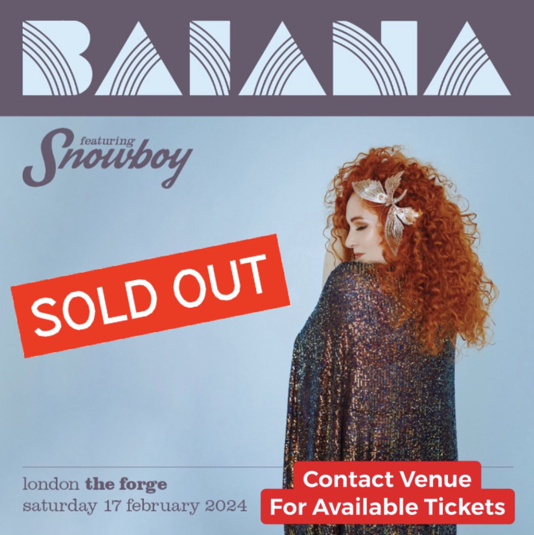 Tonight’s gig @TheForgeCamden is Sold Out! Please contact the venue direct for any available tickets on the door. Looking forward to seeing you all at the show later and for those who missed out this time we shall be announcing some new dates soon. ❤️