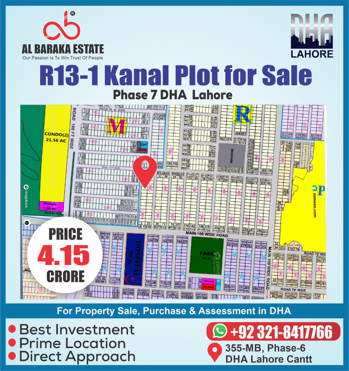 Nasir7766's tweet image. 𝟏 𝐊𝐚𝐧𝐚𝐥 𝐏𝐥𝐨𝐭 𝐟𝐨𝐫 𝐬𝐚𝐥𝐞 𝐢𝐧 𝐃𝐇𝐀 𝐏𝐡𝐚𝐬𝐞 𝟕, 𝐋𝐚𝐡𝐨𝐫𝐞!
#DreamPlot #ShahalamMarket #1kanalplot  #plotforsale #gulberglahore #InvestmentOpportunity   #dhalahore #neardefenceraya #timhortons #PrimeLocation #InvestinLahore #usa #UK #industrialists