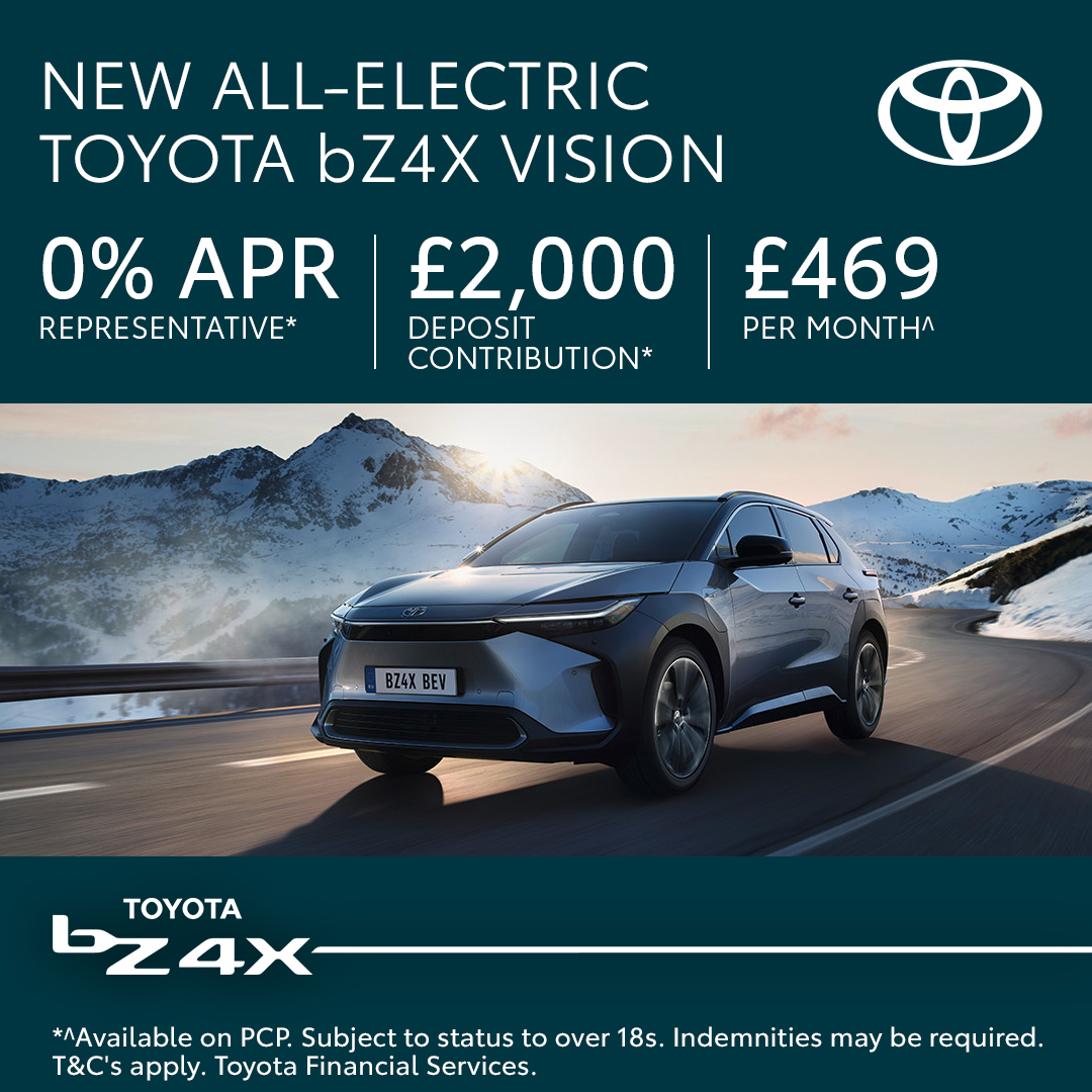Book your 24-hour test drive now at lindop.toyota.co.uk or call 01244 821031! #Toyota #bZ4X #EV