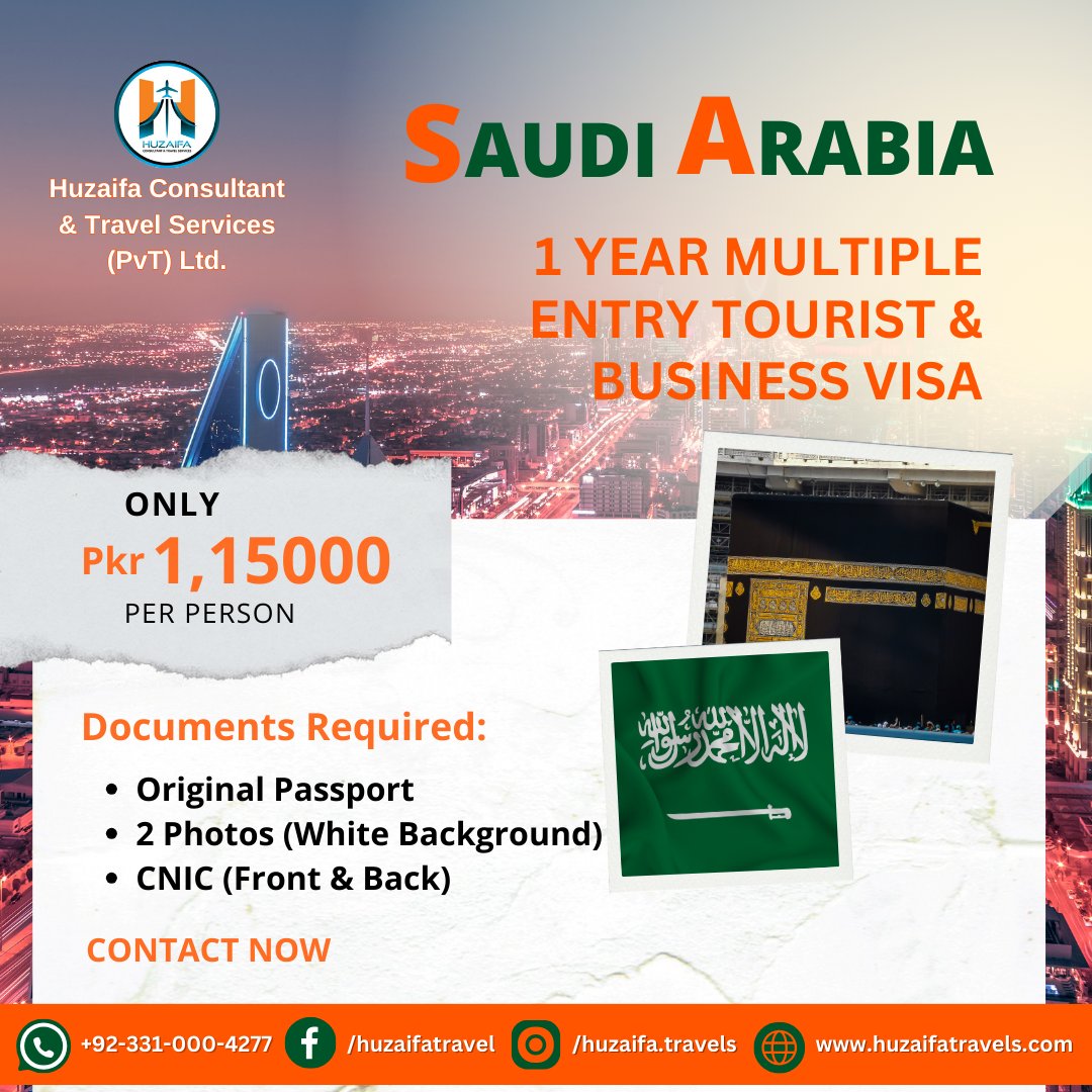 TravelHuza33097's tweet image. Discover Saudi Arabia hassle-free with our 1-year multiple entry visa service! 
Call/WhatsApp: lnkd.in/eP3beQUU | +92 331 0004277
Website Link: lnkd.in/eaAJAg4y
#SaudiVisa #MultipleEntry #OneYearValidity #SaudiArabia #TravelConvenience #VisaServices #SeamlessTravel