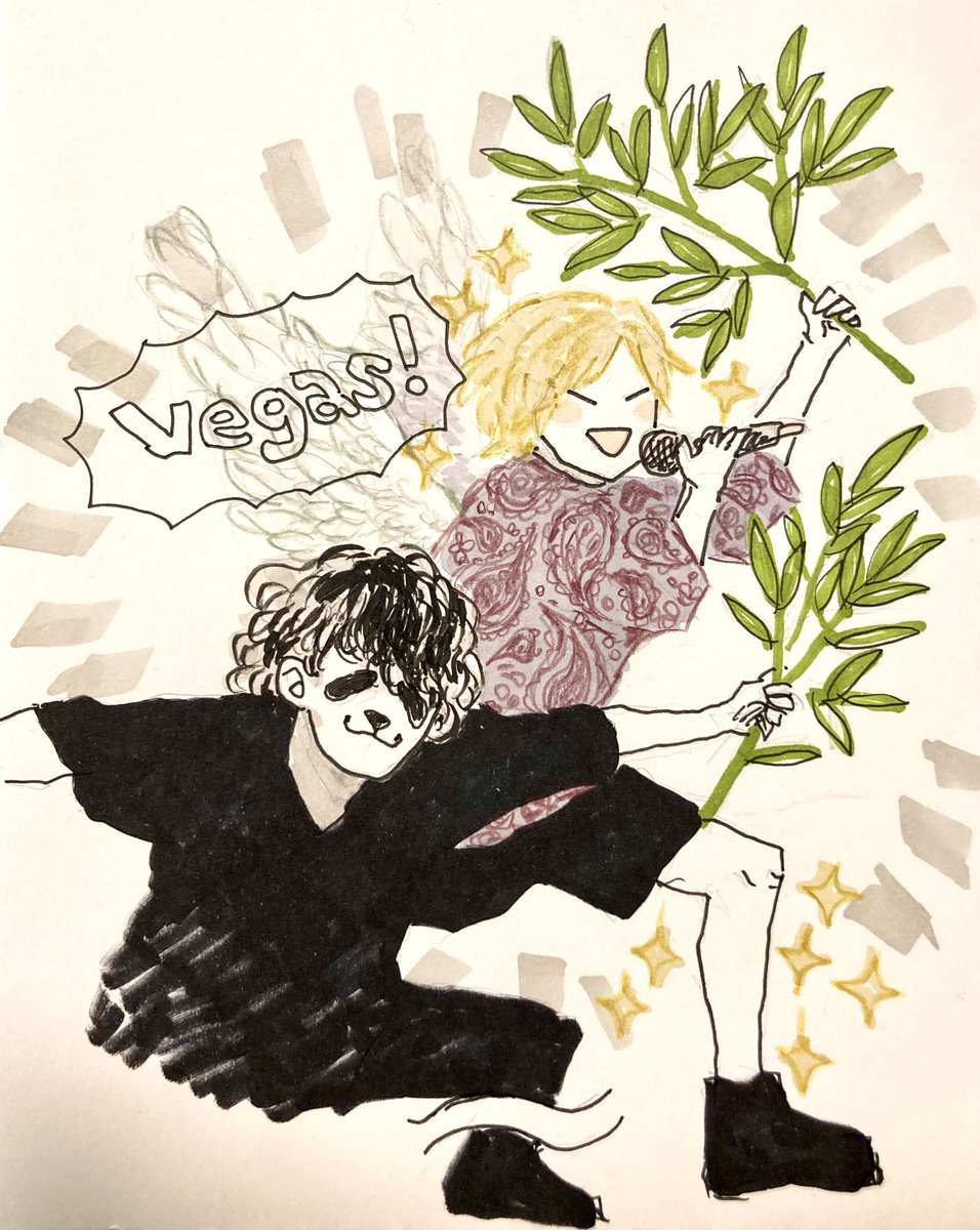 同僚ちゃんが描いてくれたツインボちゃん可愛いんだよ 