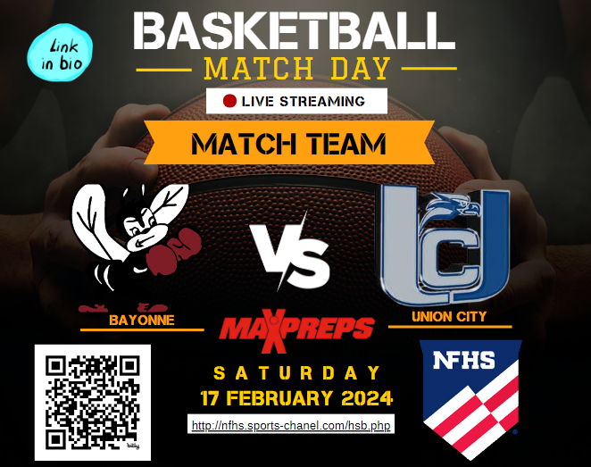 NJ Athletics Sports (@njathletics1) on Twitter photo Union City vs Bayonne
🏀Girls's Basketball
💻: bit.ly/varsityBasketb…
today @ 12p.
HCT Championship <a href="/NJCUPresident/">Andrés Acebo</a>
<a href="/UCHS_Athletics/">UCHS Athletic Department</a> <a href="/BeesBasketball1/">BayONnE Girls Basketball 🏀</a> <a href="/BHSFightingBees/">BHS Fighting Bees</a> <a href="/BayonneBOE/">BayonneBOE</a> <a href="/Bay1AthDept/">Bayonne HS Fighting Bees Athletics</a> <a href="/SwimmingBees/">Bayonne High School Swim Team</a> <a href="/BayonneHigh/">Bayonne High School</a> Union City vs Bayonne
🏀Girls's Basketball
💻: bit.ly/varsityBasketb…
today @ 12p.
HCT Championship <a href="/NJCUPresident/">Andrés Acebo</a>
<a href="/UCHS_Athletics/">UCHS Athletic Department</a> <a href="/BeesBasketball1/">BayONnE Girls Basketball 🏀</a> <a href="/BHSFightingBees/">BHS Fighting Bees</a> <a href="/BayonneBOE/">BayonneBOE</a> <a href="/Bay1AthDept/">Bayonne HS Fighting Bees Athletics</a> <a href="/SwimmingBees/">Bayonne High School Swim Team</a> <a href="/BayonneHigh/">Bayonne High School</a>