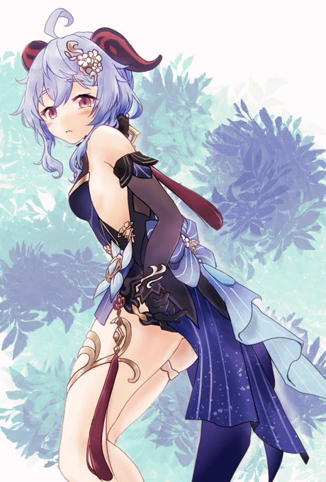 甘雨ちゃんの新しい衣装可愛いね…かわいいね……#甘雨 #Genshin_Impact 