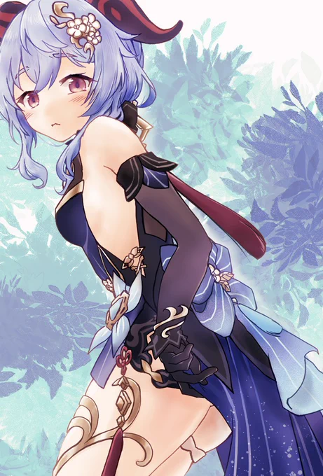 甘雨ちゃんの新しい衣装可愛いね…かわいいね……#甘雨 #Genshin_Impact 