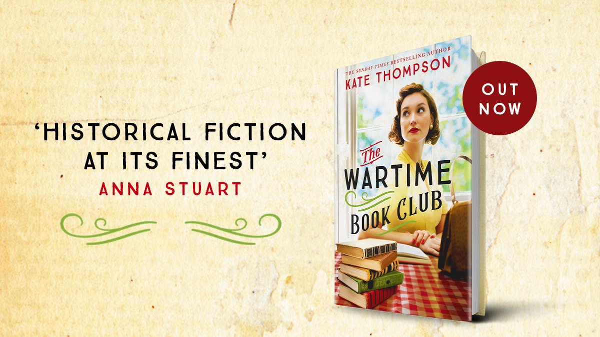 A love letter to the power of books in the darkest of times... Order a display pack for The Wartime Book Club for your library 👉 l8r.it/wkPI ⏰ 8 March @HodderBooks @katethompson380 #TheWartimeBookClub
