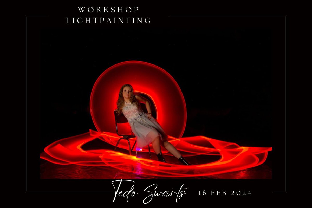 Gisteren workshop gehad . Light painting fotografie