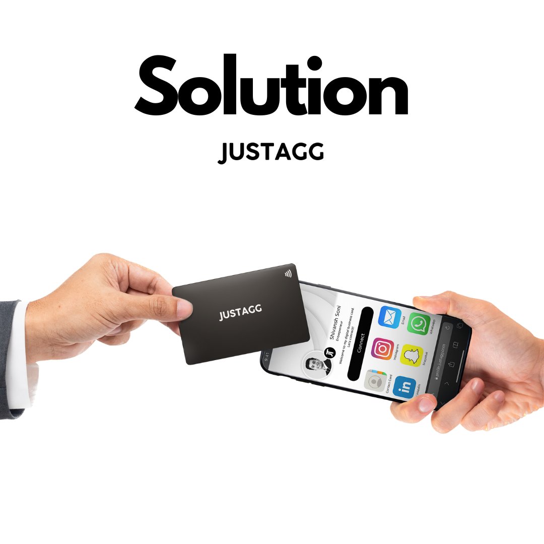 Simplify your networking with #justagg say goodbye to paper business cards, and hello to digital and convenient #networking. 📲💼

#digitalbusinesscard #smartbusinesscard #nfcbusinesscard #nfc #tech #digitalcards