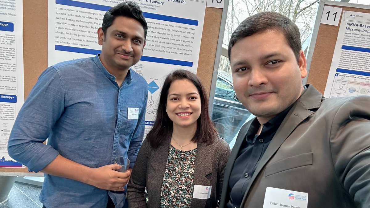 Sakshi Singh (@bioinforajput) on Twitter photo Under the guidance of Uğur Şahin, Özlem Türeci, and <a href="/aalvesdu/">Alexandra Duarte</a>, our team advances #mRNA cancer immunotherapy. This snapshots from our 2nd HI-TRON symposium highlights our research work #AkhilVelluva @ZanettiCostanza <a href="/pritamkpanda/">Pritam Kumar Panda, Ph.D.</a> <a href="/HITRONMainz/">HI-TRON Mainz</a> <a href="/DKFZ/">DKFZ</a> Under the guidance of Uğur Şahin, Özlem Türeci, and <a href="/aalvesdu/">Alexandra Duarte</a>, our team advances #mRNA cancer immunotherapy. This snapshots from our 2nd HI-TRON symposium highlights our research work #AkhilVelluva @ZanettiCostanza <a href="/pritamkpanda/">Pritam Kumar Panda, Ph.D.</a> <a href="/HITRONMainz/">HI-TRON Mainz</a> <a href="/DKFZ/">DKFZ</a>