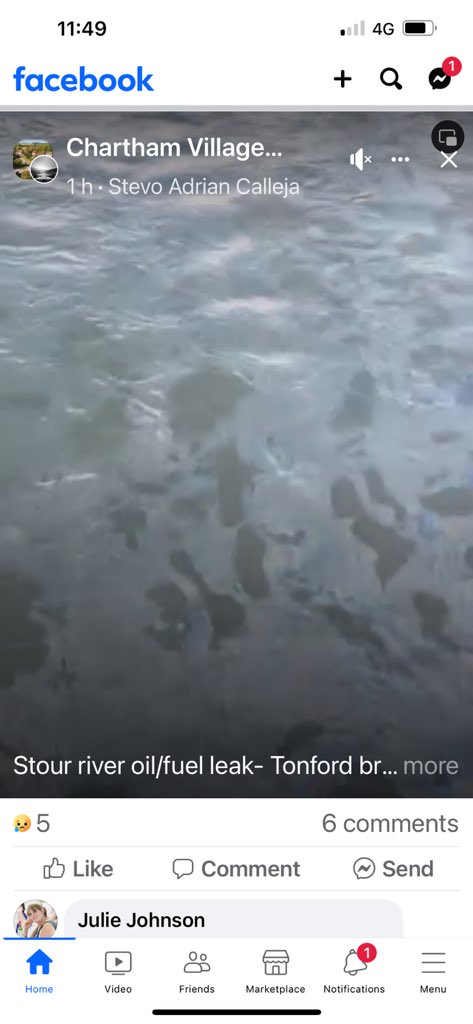 riversideros's tweet photo. Now seeing reports of a big oil leak from the Chartham papermill area into the chalk stream river Stour. Reports as far as Fordwich. How long until it gets to our NNR At Stodmarsh? @EnvAgencySE @Natures_Voice @NicoleKhan19 @Bromhey @KentWildlife @KentishPlover @DeTom48 https://t.co/WpOxBpRu8A