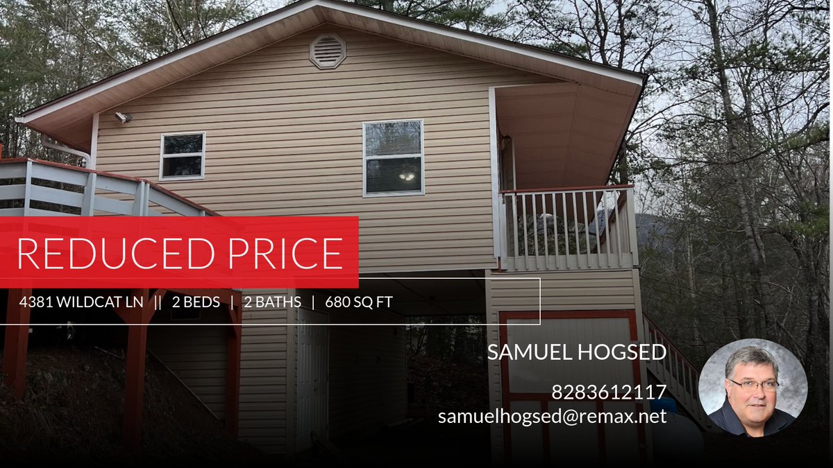 📍 Reduced Price 📍 This recently reduced home at 4381 Wildcat Ln 100,101 in Hiawassee won't last long, so, don't wait to set up a showing! Reach out here or at 8283612117 for more information! homeforsale.at/4381_WILDCAT_L…