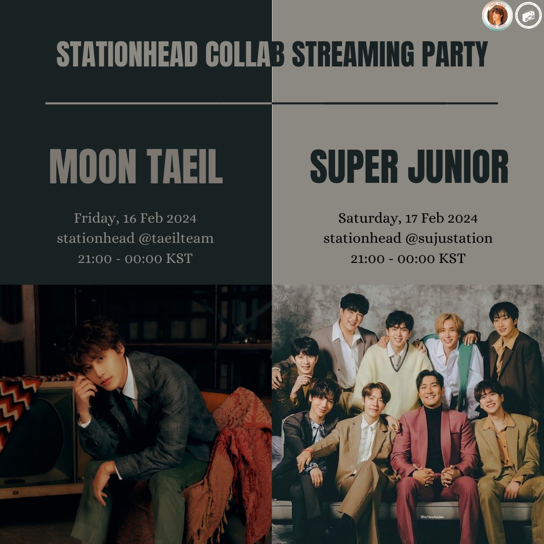 sujustation's tweet photo. DAY-2 OF COLLAB WITH @TAEILTEAM IS AIRING🎉💃

Calling all #ELF and #Moondanse to join our stationhead streaming NOW‼️

🖇️ https://t.co/hbX74GKQl0

Let's spend our SatNight with #SUPERJUNIOR and #TAEIL 👀💙💛 https://t.co/28r1EPrjtM