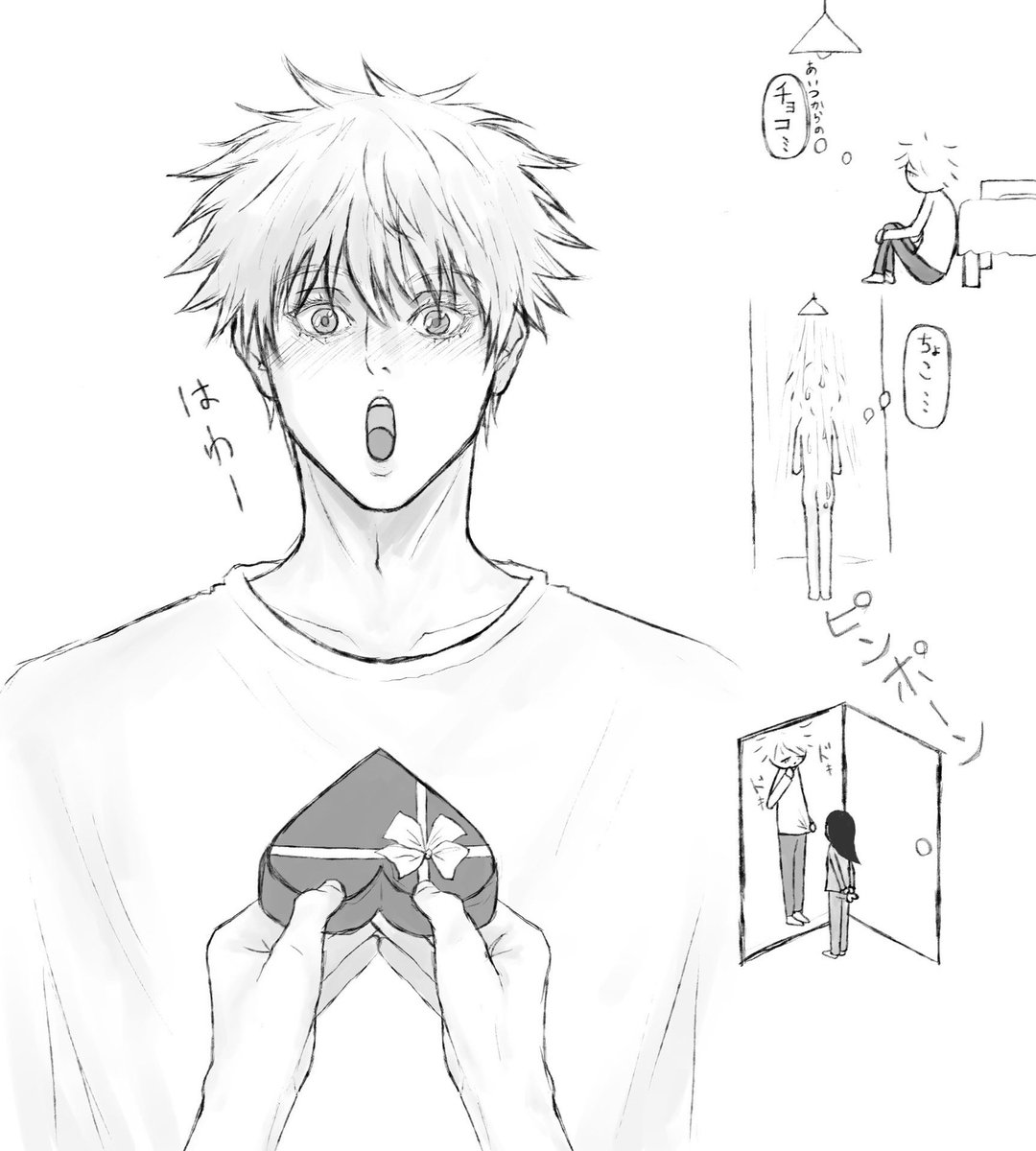 #じゅじゅプラス #jujuプラス #五夢 

だいぶ遅れたバレンタイン…適当ですみませぬ

しょもしょもしてる五しか描いてないな…